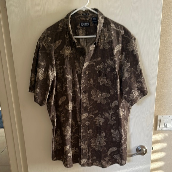Chaps Brown Casual Button Down Shirt - Picture 1 of 4
